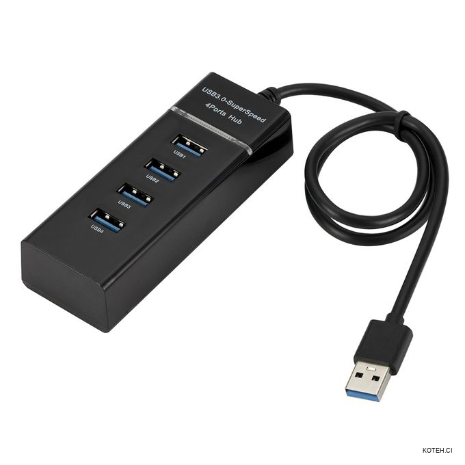 Qiilu Hub Adaptateur de diviseur de chargeur double USB 2.0 à 2