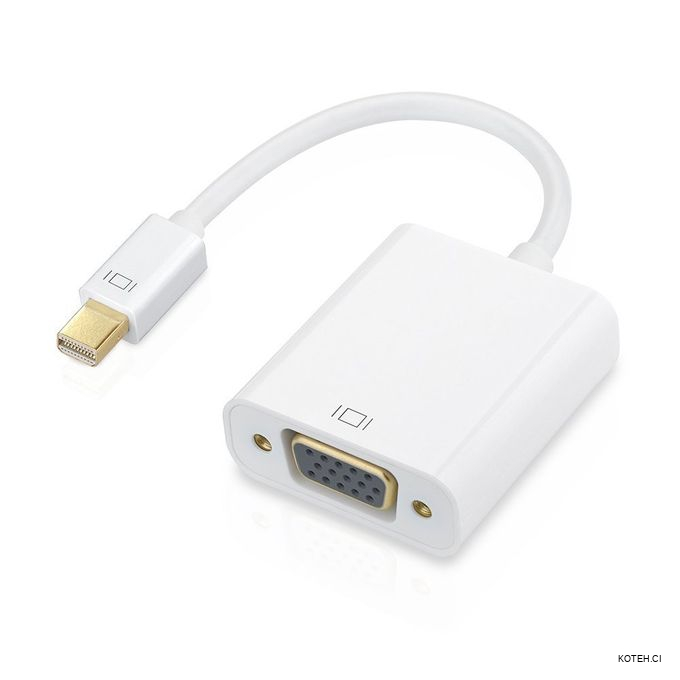 1,8 m Mini DisplayPort vers VGA Câble Adaptateur Full HD 1080P Display Port Mâle vers VGA Câble Adaptateur pour MacBook HDTV Projecteur-Noir 