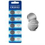 5x Piles Lithium CR2032 3V BIOS CMOS - Gris