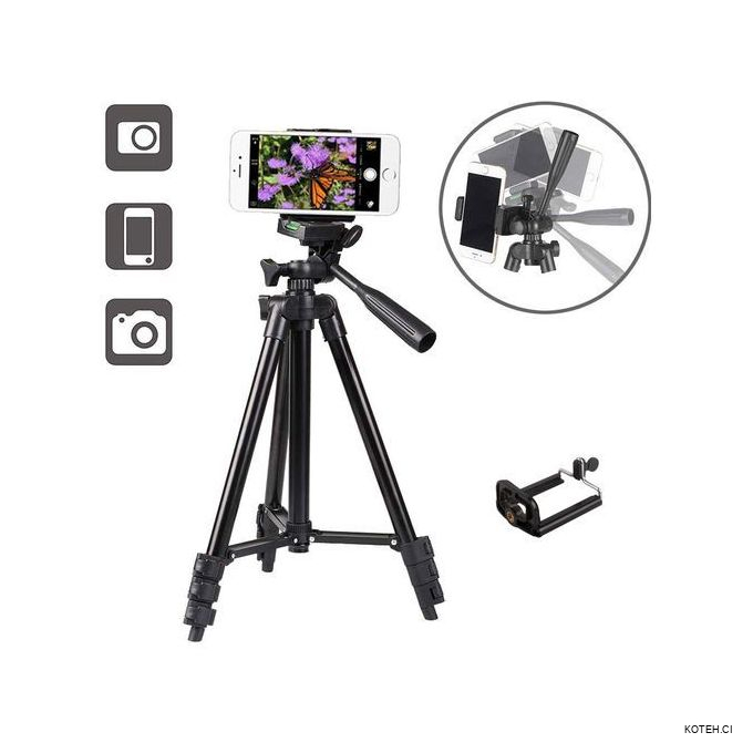 Trépied d'appareil Photo 170cm Pied Camera en Aluminium Trépied Camera avec  télécommande Bluetooth : : High-Tech