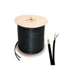 Câble Coaxial Avec Alimentation POUR CAMERA de SURVEILLANCE 305 Metres - Cuivre - Noir