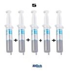 5x Seringues De Pate Thermique 30g HY510 Pour CPU GPU Processeur Dissipateur - Gris