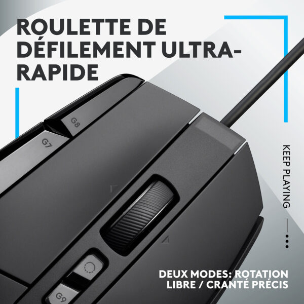 souris gameur Logitech G G502X - Noir – Image 4