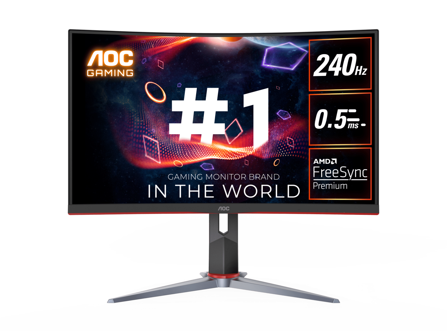 AOC Gaming | Ecran PC Gamer Incurvé 27 240Hz 0.5ms Display Port HDMI2 |  C27G2ZE