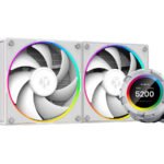 Refroidisseur liquide pour processeur AIO ID-COOLING Space LCD 240 mm - Blanc