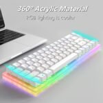 Clavier Gamer K66 rgb Womier - Blanc - Mécanique - Querty