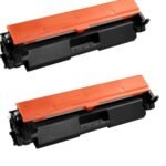 Pack De 2 Cartouches Toners Compatibles 17A - CF217A - Noir