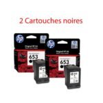 Hp Lot De 2 Cartouche D'encre HP 653 - 360 Pages - Black