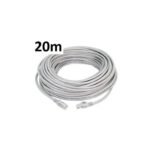 Câble Réseau FTP Cat6 Blindé Et Serti - 20m - Gris