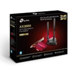 TP Link Adaptateur WiFi 6 PCIe De 3 Gigabit + Bluetooth 5.0 - Noir