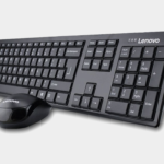 Clavier Lenovo 100 USB-A Wireless  Keyboard and Mouse QWERTY