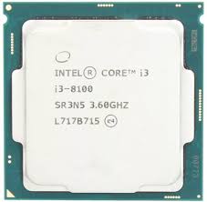Intel Core i3-8100. 4 Cores, 3.6 GHz