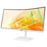 Ecran samsung incurvé ViewFinity S6, 34"- 4K -100Hz- technologie FreeSync, blanc