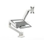Support Double Ecrans -Robot -Pivotant - Blanc