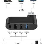 Adaptateur 4 En 1 - USB Vers USB3.0 -USB C
