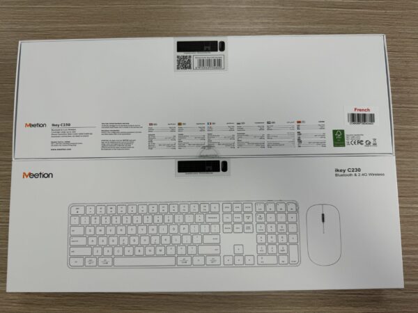 Combo Clavier Et Souris Sans Fil compatible imac et windows - AZERTY - Noir – Image 4