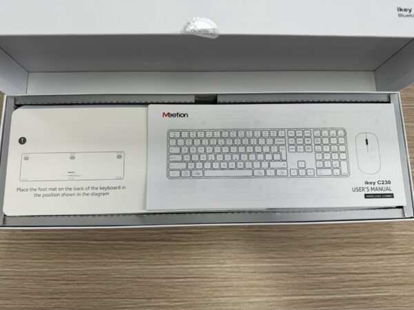 Combo Clavier Et Souris Sans Fil compatible imac et windows - AZERTY - Noir – Image 6