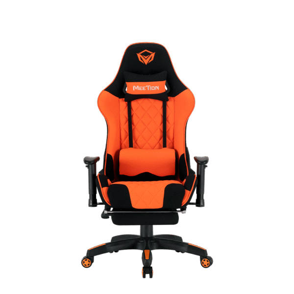 Gaming Chaise MEETION MT-CHR25 Esports Gaming Massage Orange - noir – Image 11