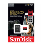 Carte Mémoire microSDXC SanDisk Extreme PRO 512 Go + Adaptateur SD  200 Mo/s, Classe 10, U3, V30