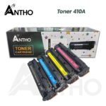 ANTHO Lot de toner compatible 410A - Ant - Noir - Bleu - Rouge - Jaune