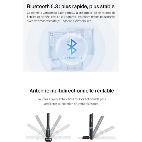 TP-Link UB500 Plus Adaptateur Bluetooth USB, Dongle Bluetooth 5.3 – Image 3
