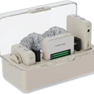 Micro sans fil professionnel Green Lion GLM, portée jusqu'à 100 m, transmission numérique 2,4 GHz, autonomie de 7 h
