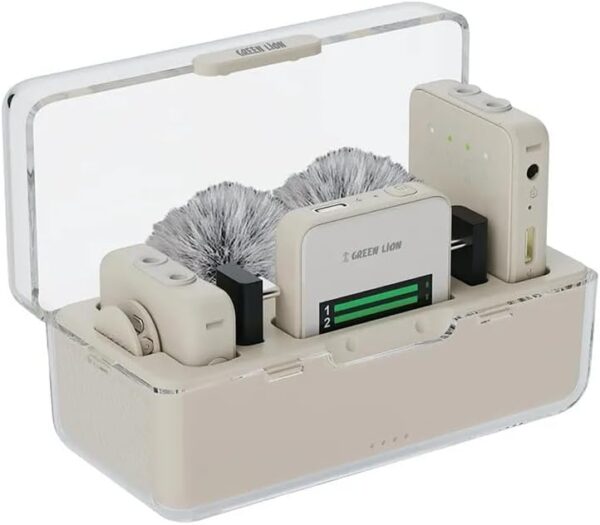 Micro sans fil professionnel Green Lion GLM, portée jusqu'à 100 m, transmission numérique 2,4 GHz, autonomie de 7 h