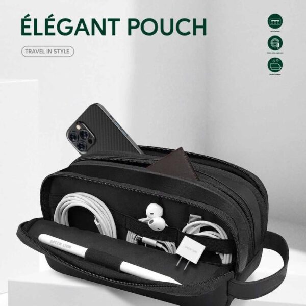 Pochette élégante Green Lion - Facile à transporter, idéale pour l'extérieur, les affaires, le bureau, l'école – Image 3