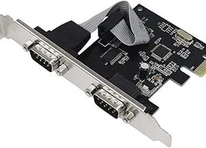 Carte d'expansion série PCIe, contrôleur de convertisseur COM RS232 DB9 industriel 2 port