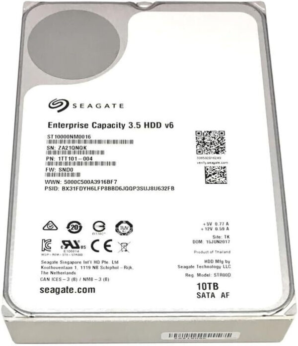 Disque Dur Interne 3,5" - Seagate Enterprise Capacity He6 10 To (ST10000NM0016)