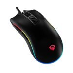 Souris de jeu filaire rétroéclairée par LED RVB Meetion MT-G3330 noire, 8+1  8 000 DPI,