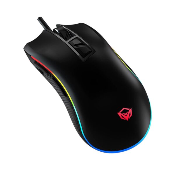Souris de jeu filaire rétroéclairée par LED RVB Meetion MT-G3330 noire, 8+1  8 000 DPI,