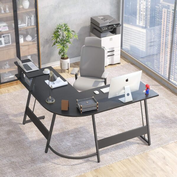 Table Gameur  Bureau d'angle  - 130 * 130 cm Table en Forme L – Image 6