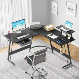 Table Gameur  Bureau d'angle  - 130 * 130 cm Table en Forme L
