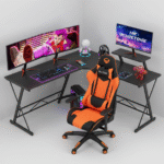 Table Gameur  Bureau  - Fibre de carbon +  chaise Meetion CHR25