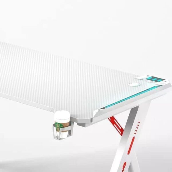 Table Gamer  LED RGB RC (Blanc, 120x65x76 cm) – Image 3