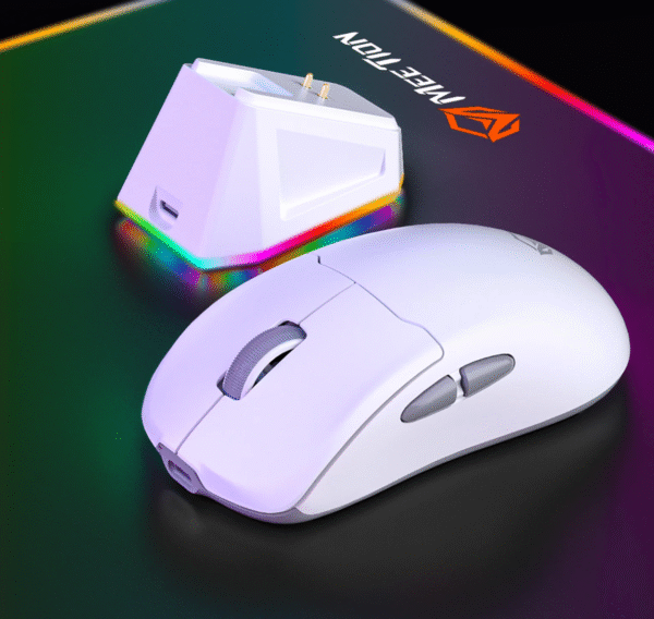 Souris de jeu sans fil Souris de jeu sans fil GW39 - Blanc – Image 2