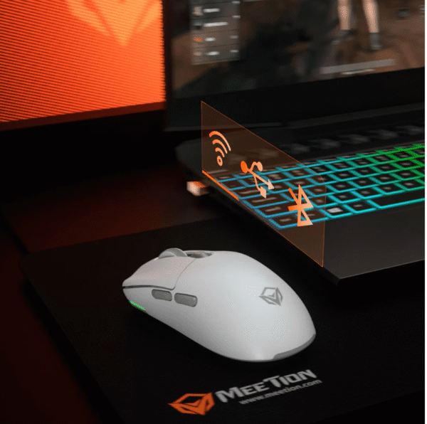 Souris de jeu sans fil  tri-mode Air GW33 - Blanc – Image 6