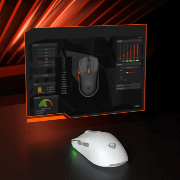 Souris de jeu sans fil  tri-mode Air GW33 - Blanc – Image 2