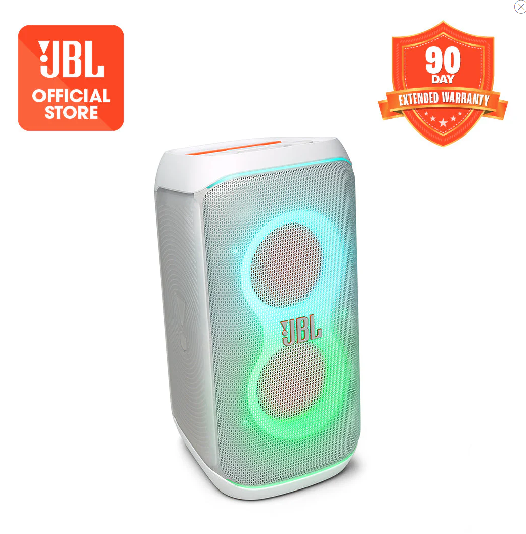 JBL Partybox Club 120, Enceinte portable de soirée, poignée pliable ergonomique - Blanc
