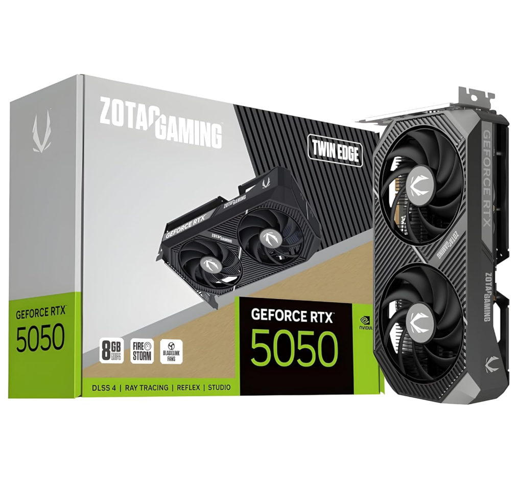 carte graphique ZOTAC Gaming RTX 5050 Twin Edge 8GB GDDR6 Reflex 2 RTX AI DLSS4