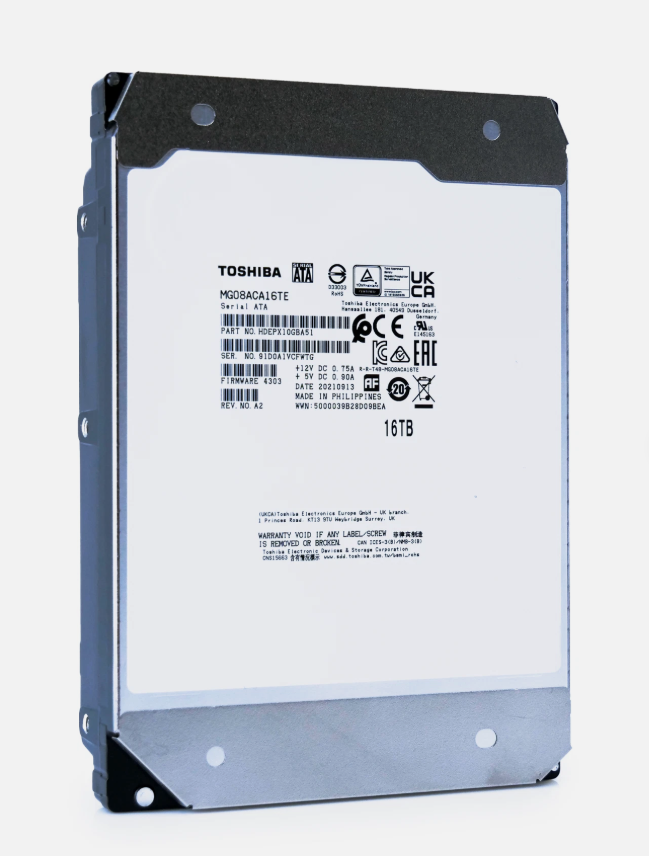 Disque dur Toshiba MG08 MG08ACA16TE 16 To 7 200 tr/min 3,5" SATA 6 Gb/s 512e pour entreprises – Image 3