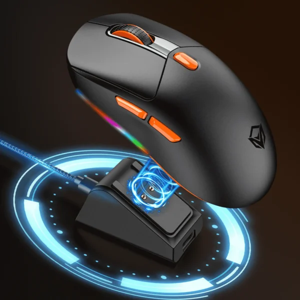 Souris de jeu sans fil tri-mode avec station de chargement magnétique – Image 6