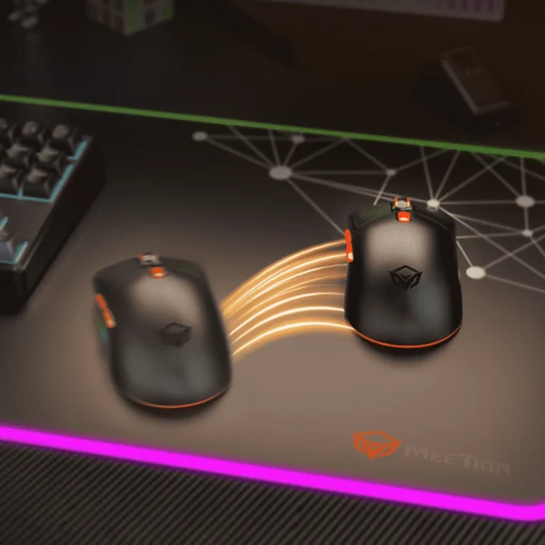 Souris de jeu sans fil tri-mode avec station de chargement magnétique – Image 3