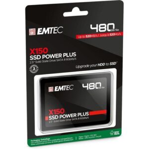 Disque Dur SSD Interne 2,5" - SATA - Collection X150 Power Plus - 3D NAND - 480Go - 10x Plus Rapide qu’un Disque Dur Classique - Ultra-Performant