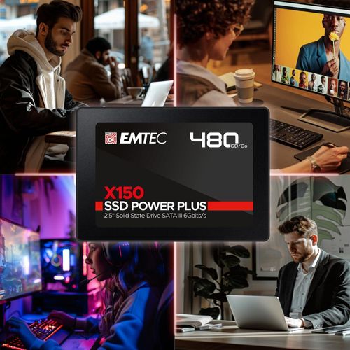 Disque Dur SSD Interne 2,5" - SATA - Collection X150 Power Plus - 3D NAND - 480Go - 10x Plus Rapide qu’un Disque Dur Classique - Ultra-Performant – Image 5