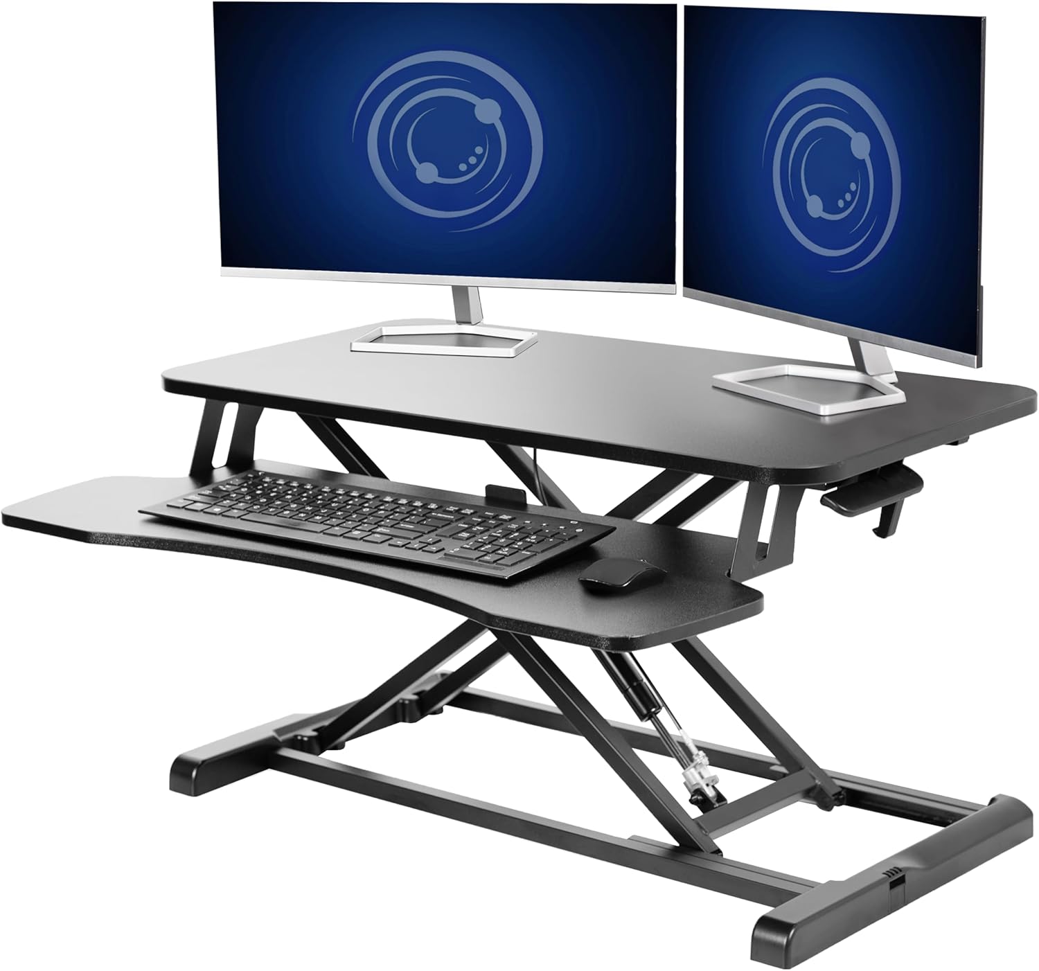 Deskpro Table Bureau Debout Ergonomique En Hauteur t Plate-forme de Travail- noir – Image 7