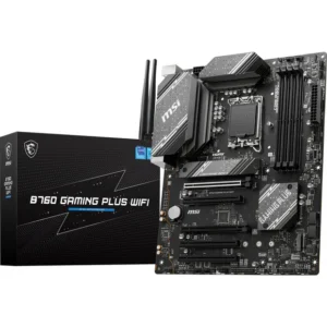 Carte mère MSI B760 GAMING PLUS WIFI DDR5 ATX – LGA1700, Intel B760, DDR5 6800+OC, PCIe4.0