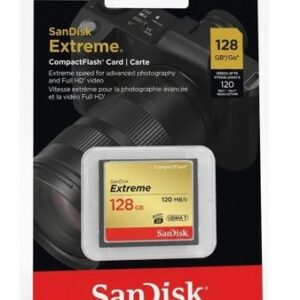 Carte Mémoire SDXC 128GB SanDisk  Extreme 120MB/s CompactFlash Memory Card