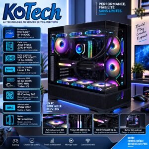 Gamer core i9-14900K / RTX 5060Ti - 16 Giga / 64 Giga DDR5